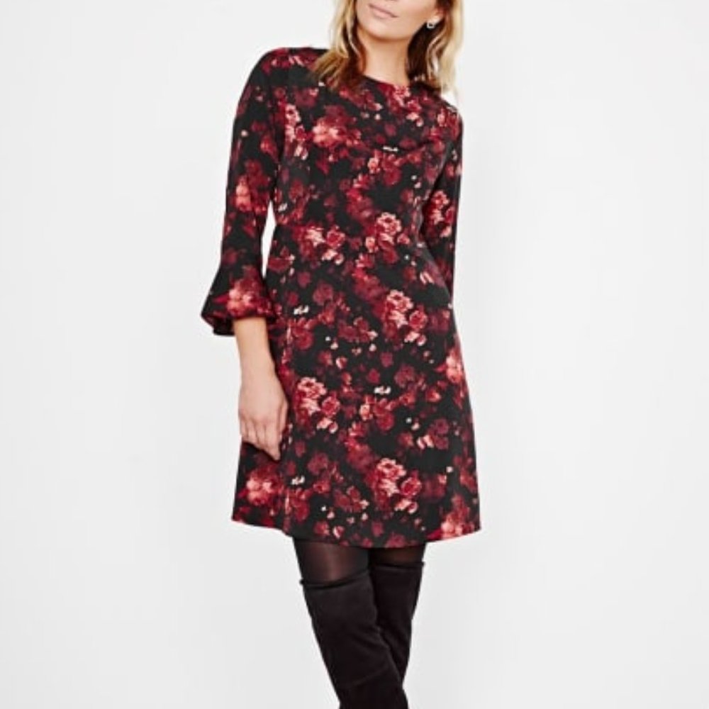 *2 for $25* RW&CO Red Floral Fit and Flare Dress